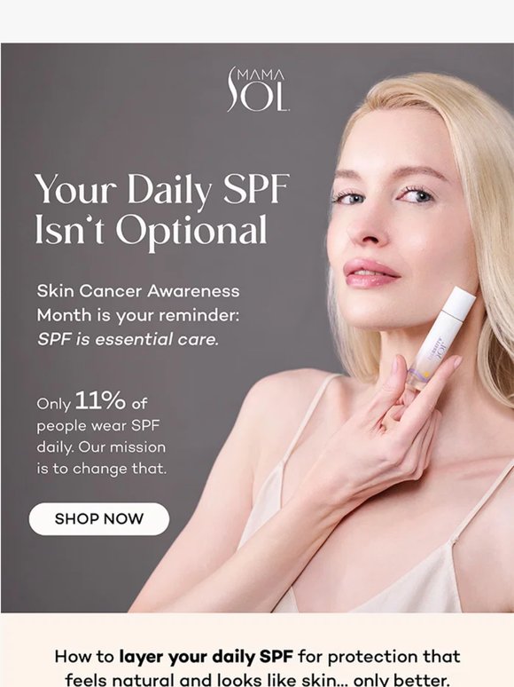 Your Daily SPF Isn't Optional