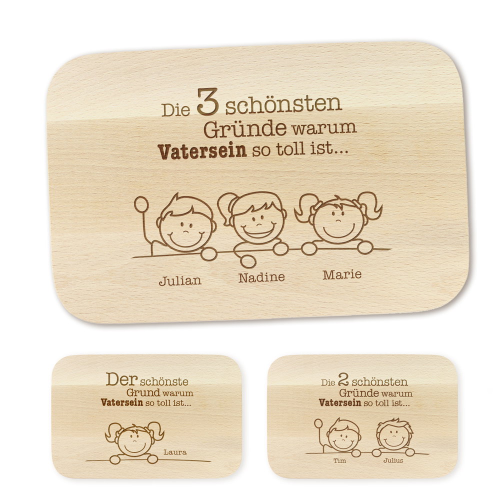 Image of Frühstücksbrettchen - Warum Vatersein so toll ist