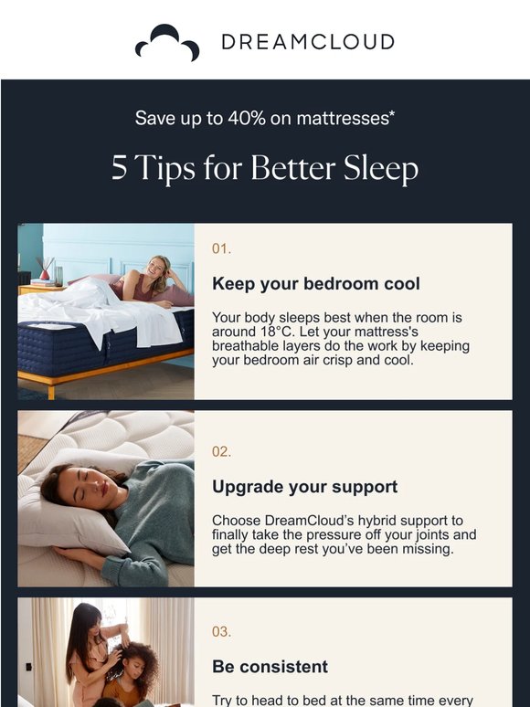 5 Tips for better sleep 😴