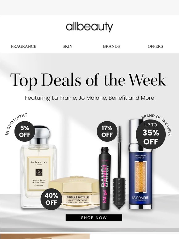 Up to 35% Off La Prairie | This Week's Exclusive Offers