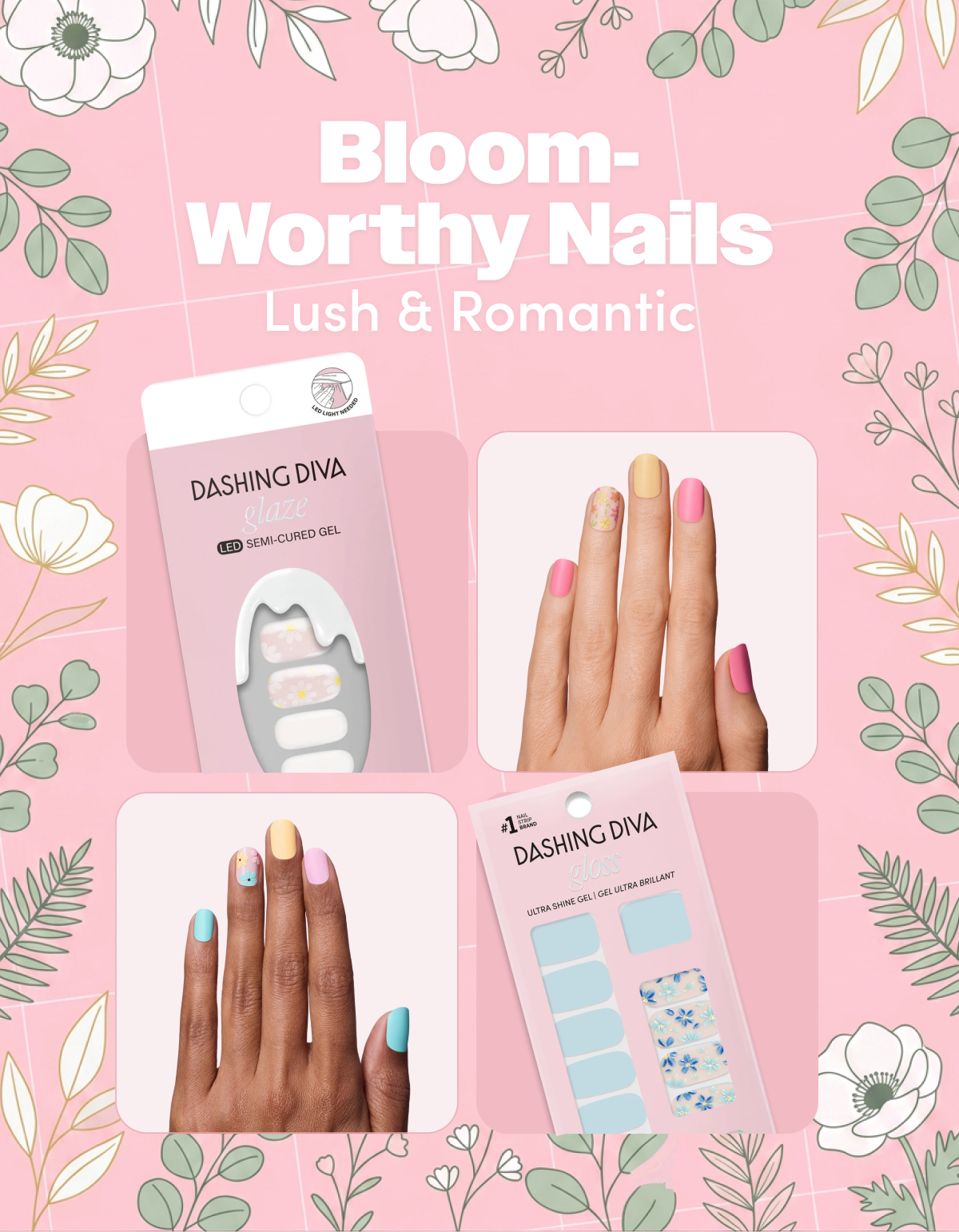 Bloom-Worthy Nails: Lush & Romantic