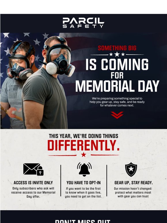 Something big is coming for Memorial Day!