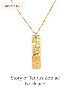 Story of Taurus Zodiac Necklace