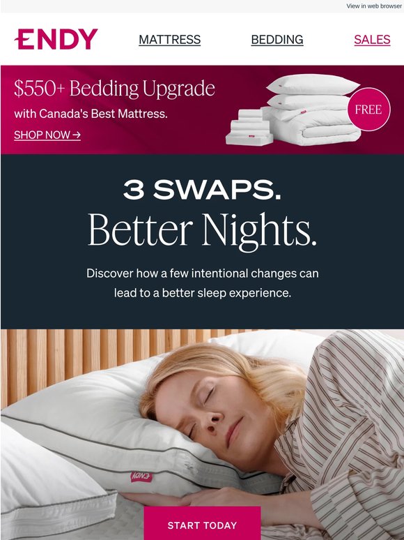 3 simple swaps that improve your sleep