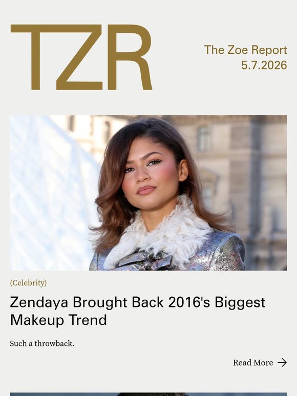 Zendaya Brought Back 2016's Biggest Makeup Trend