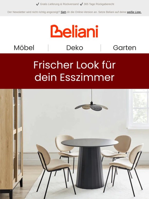 Der Tisch ist gedeckt – fehlt nur noch dein Esszimmer 🍽️