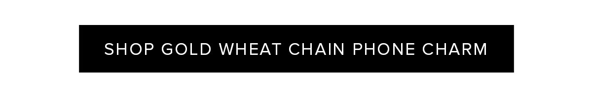 gold wheat chain phone charm