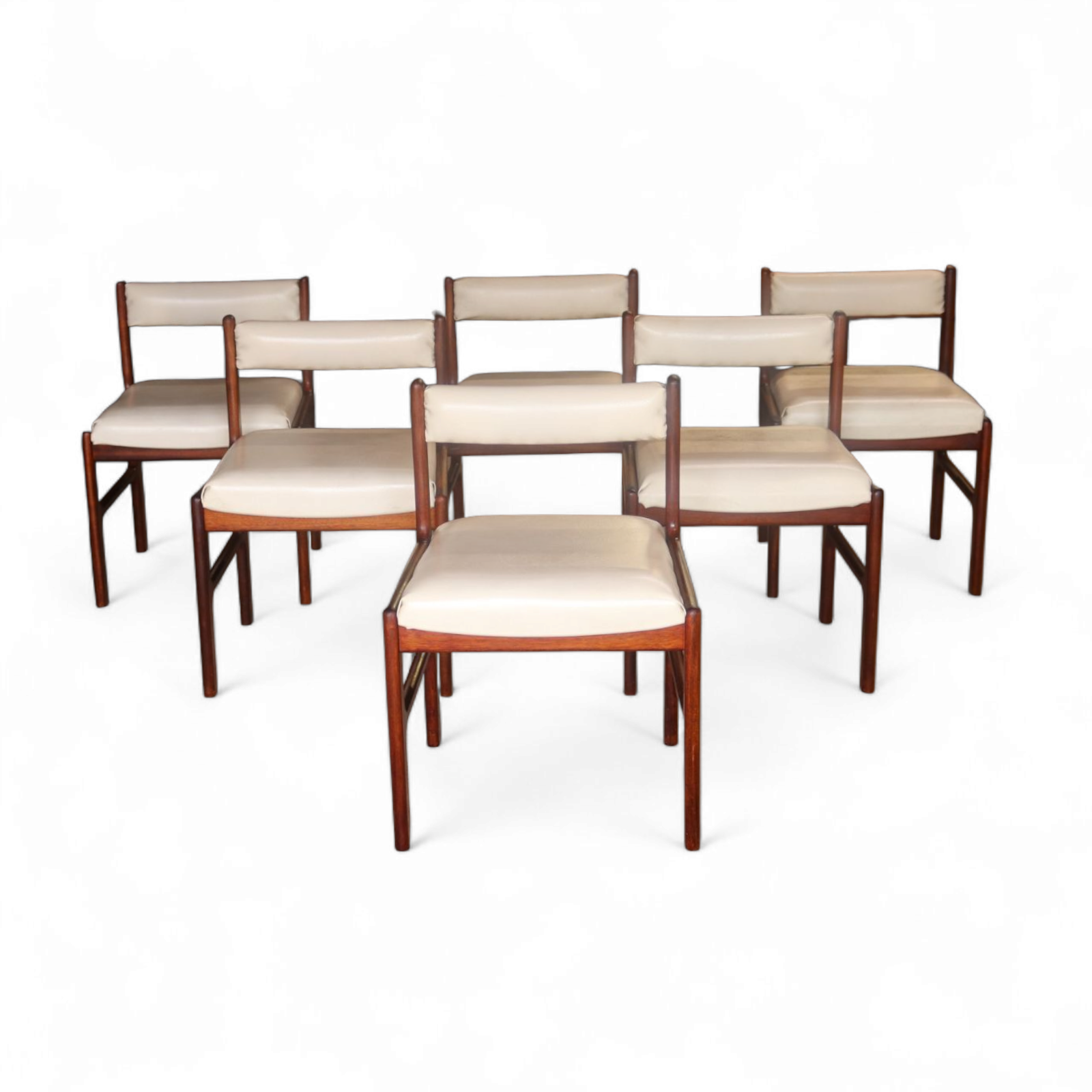 Set Of 6 Mid Century McIntosh Model 9943 Teak Dining Chairs
