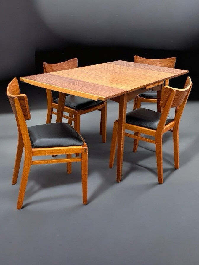 G Plan Mid Century Extending Dining Table & 4 G Plan Dining Chairs