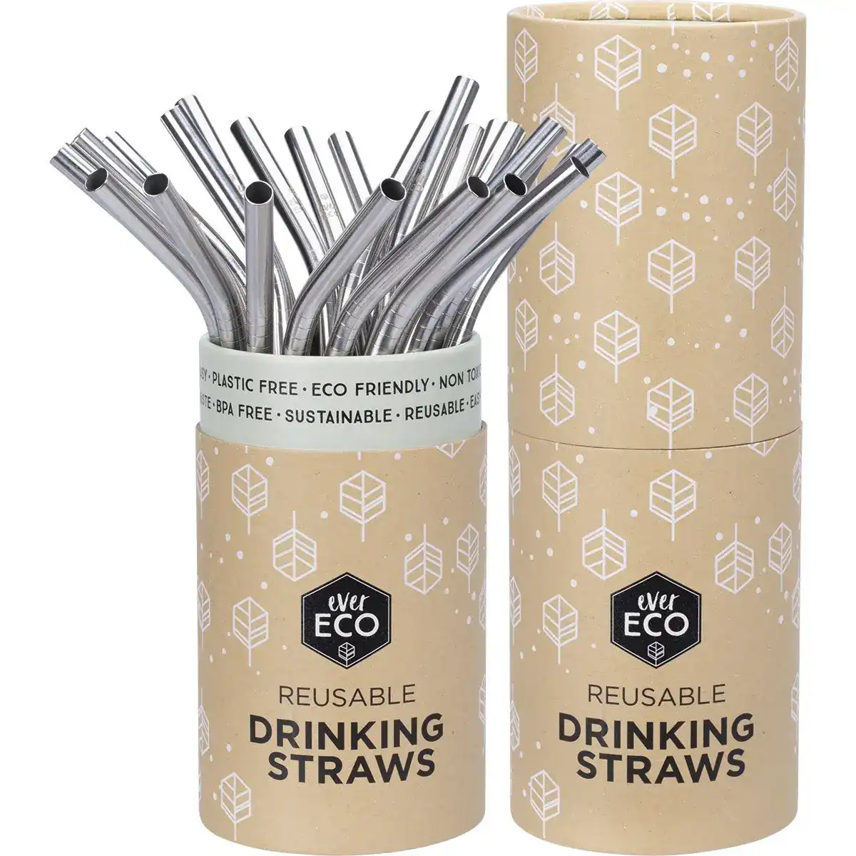 Ever Eco Stainless Steel Straw - Bent -Single Great for kids and adults Made from #304 food grade stainless steel Perfect for juices, smoothies, iced ...