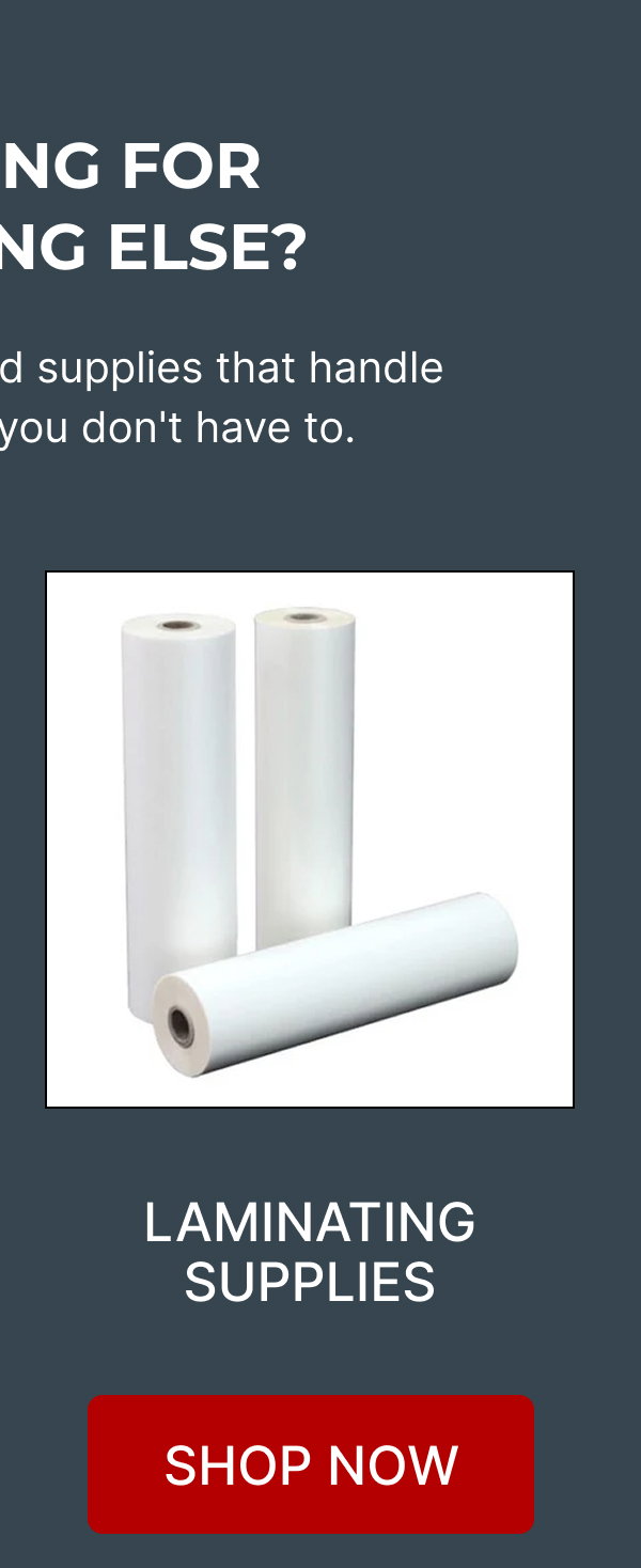  LAMINATING  SUPPLIES