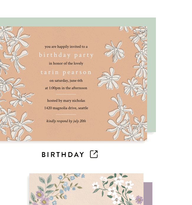 Browse Birthday Party Invitations.