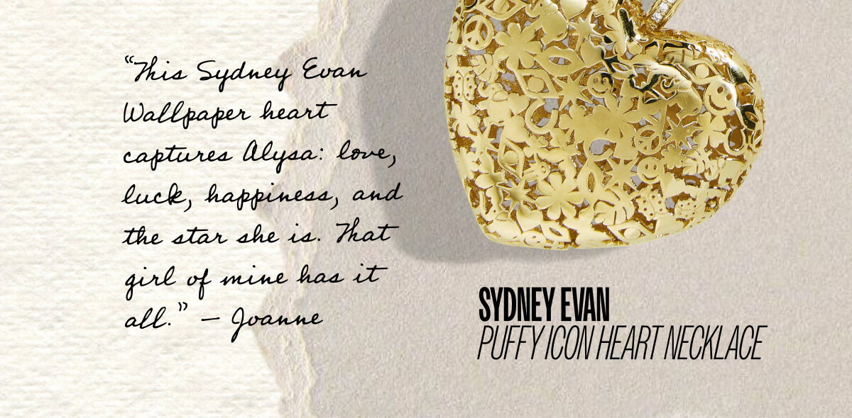 Sydney Evan Puffy Icon Heart Necklace - Shop Now