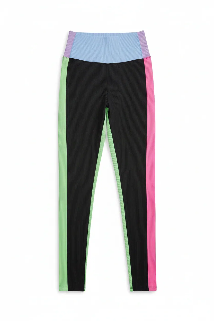 Beach Riot Colorblock Pretty Pastels Leggings as seen on Sarah Jayne Dunn