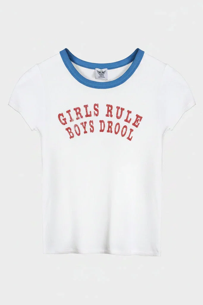 Boys Lie Girls Rule Boys Drool Baby Tee