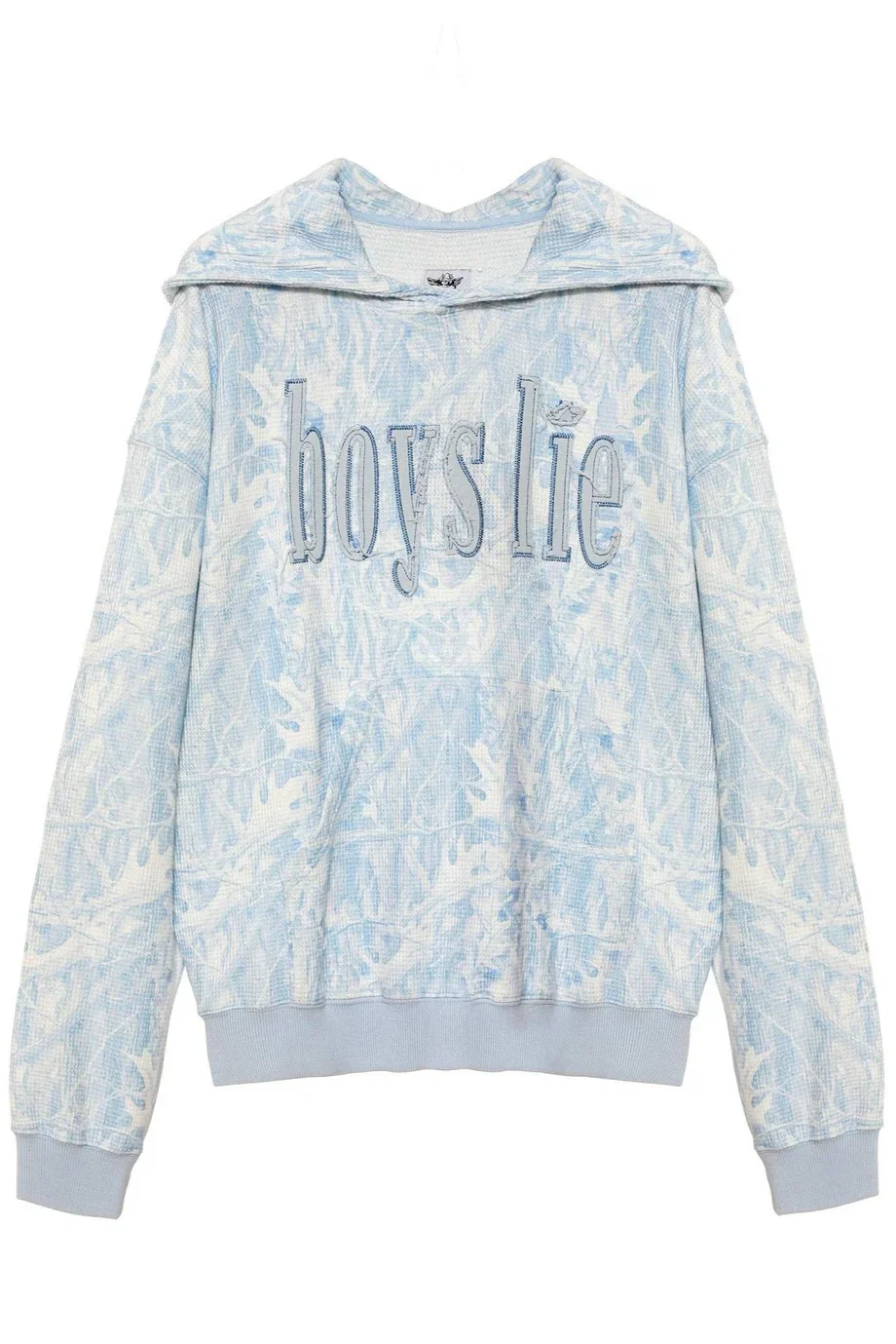 Boys Lie Blue Manhunt Racer Hoodie as seen on Olivia Attwood