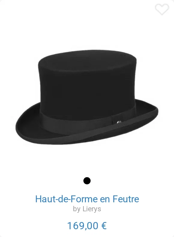 Haut-de-Forme en Feutre by Lierys