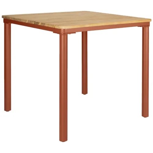 Outdoor-Teaktisch Zolia quadratisch
