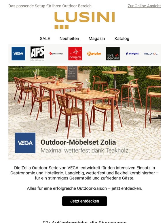 Outdoor für Profis: Teak-Möbel, Bestseller & starke Rabatte