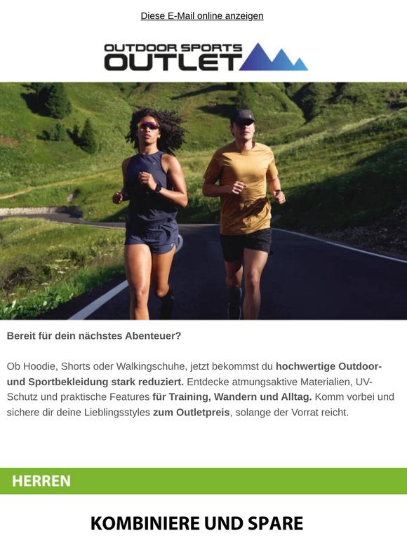 🏃‍♂️ Outdoor-Deals bis -50% auf den UVP sichern!