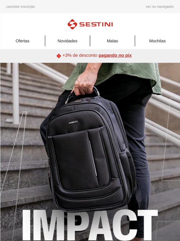 Mochilas IMPACT | Mais praticidade, estilo e impacto para a sua rotina 😉