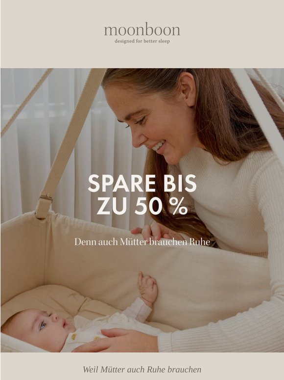 Spare bis zu 50 % auf Schlafhilfen 💗