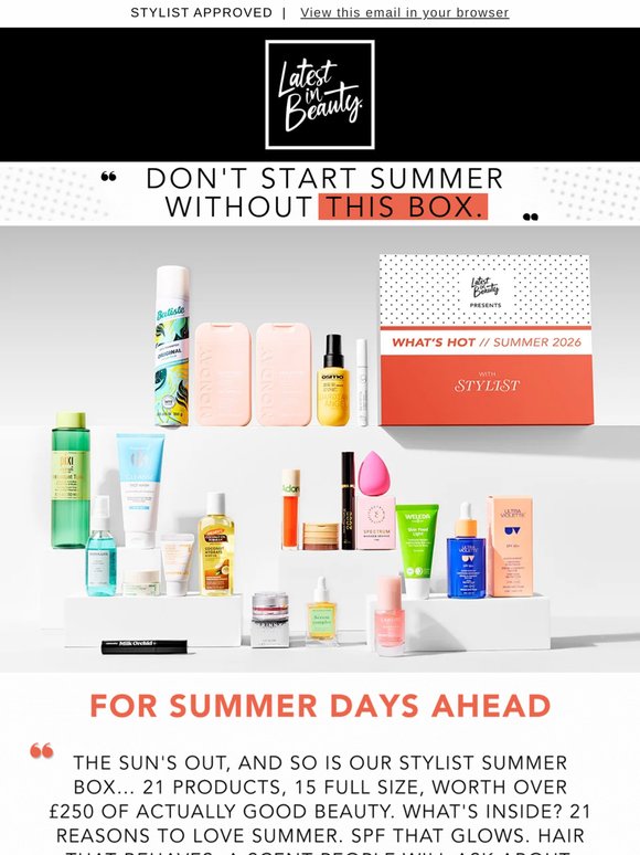 21 items worth £250 (ish)?