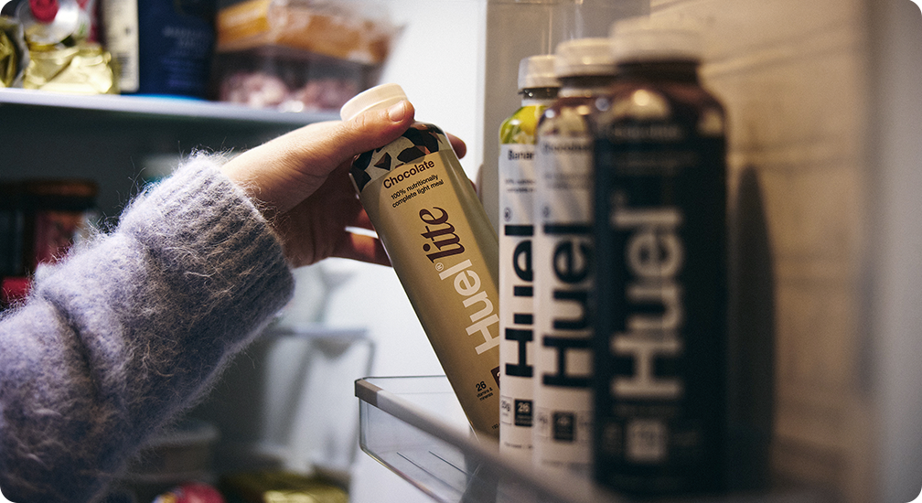 Huel stocked in fridge