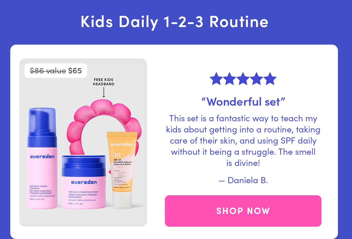 Kids Daily 1-2-3 Routine