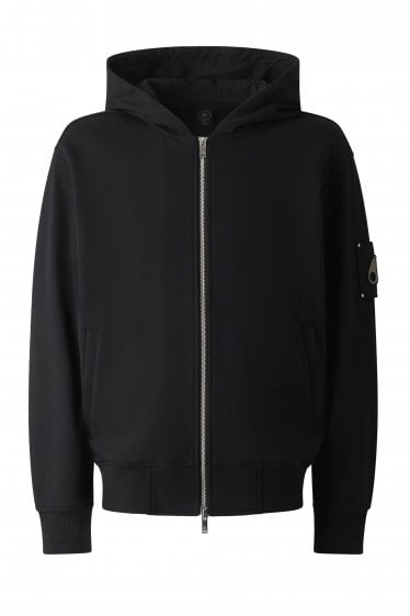 Hartsfield Zip Hooded Top Black