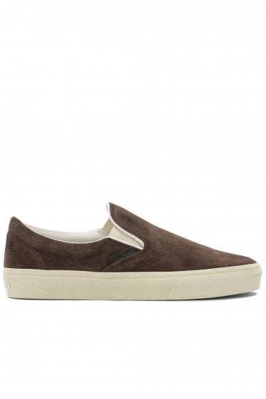Suede Slip On Loafer Brown
