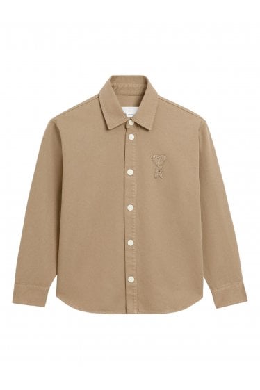 Knitted ADC Overshirt Beige