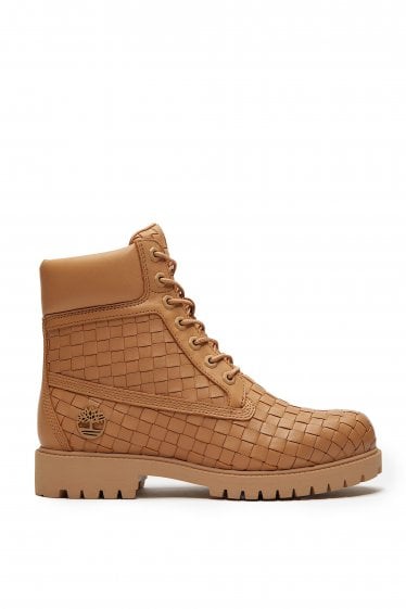 Woven Textured Premium 6-Inch Boot Tan