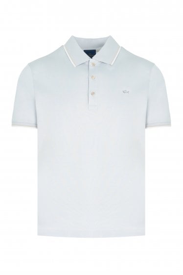 Double Mercerised Jersey Cotton Polo Blue