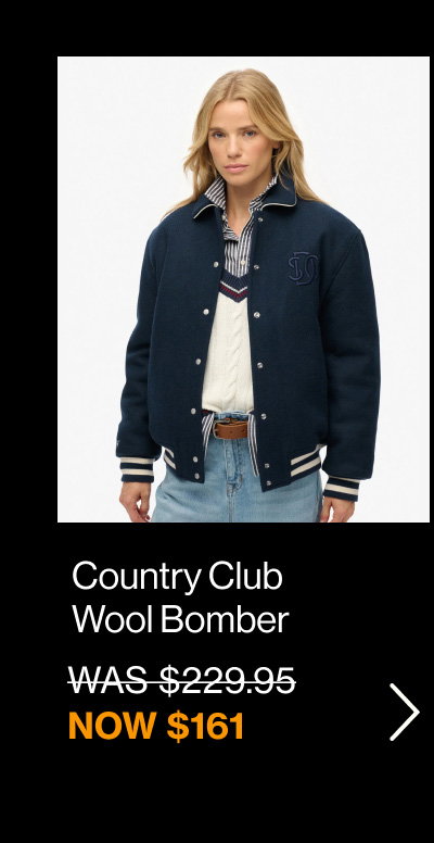 Country Club Wool Bomber