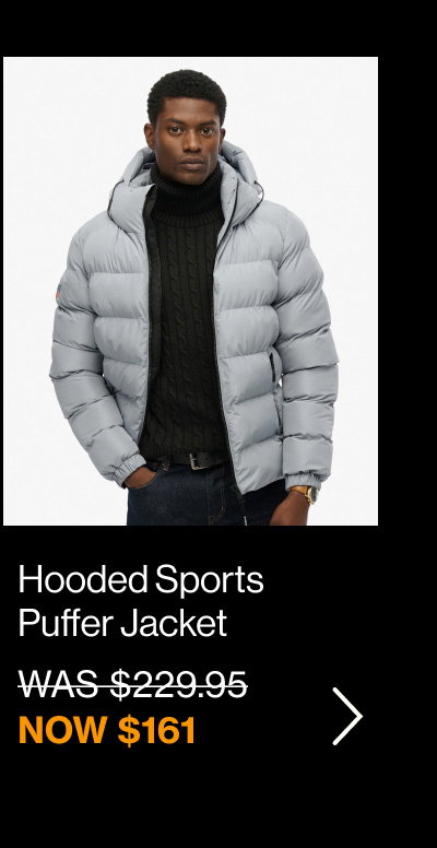 Hooded Sports Puffer Jacket