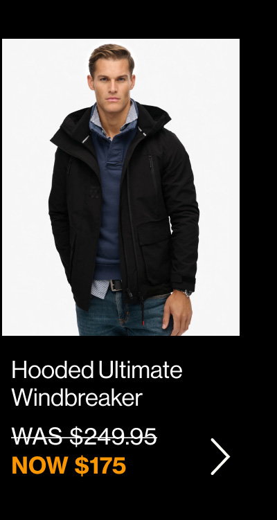 Slim Fit Hood Ultimate Embroidered Windbreaker