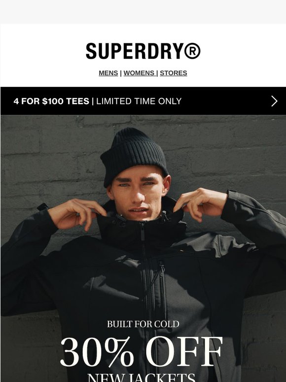 New Jackets, 30% OFF