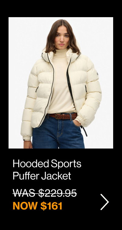 Hooded Sports Puffer Jacket