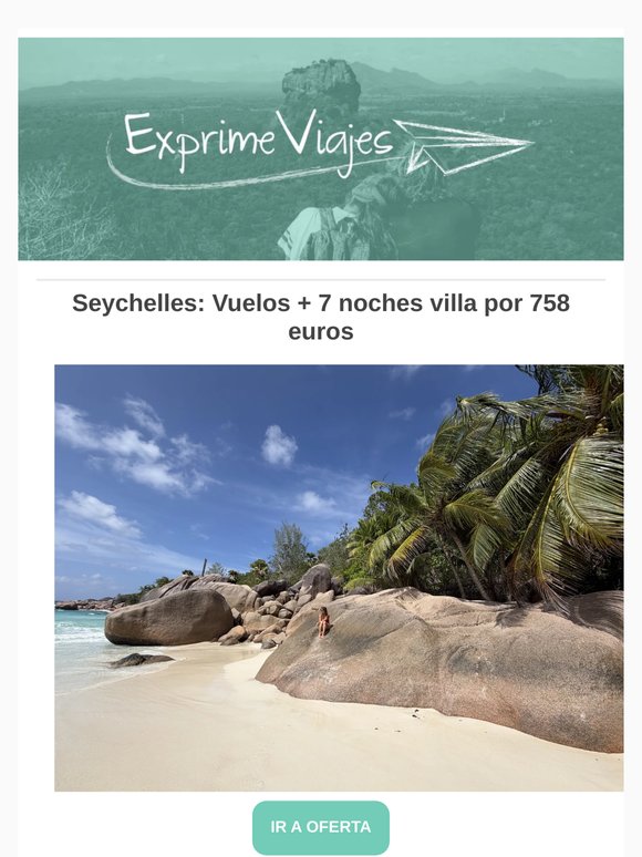 💥 Seychelles: Vuelos + 7 noches villa por 758 euros
