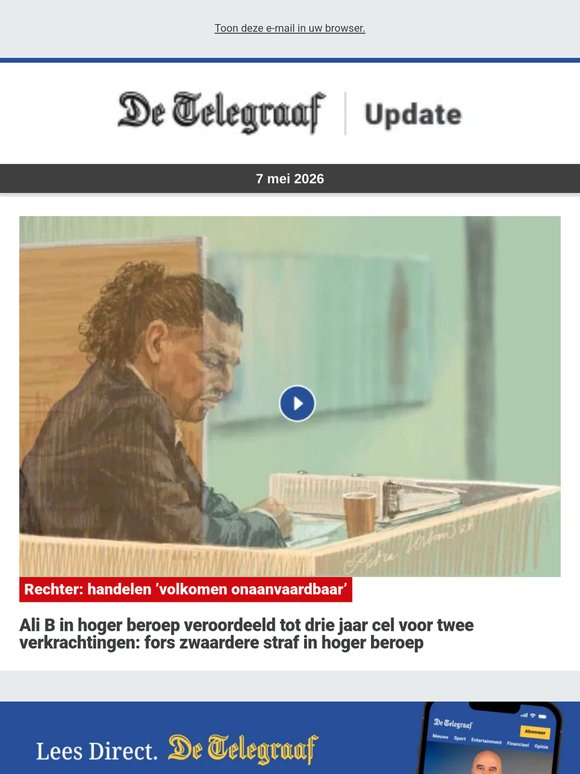 Ali B in hoger beroep veroordeeld tot drie jaar cel voor twee verkrachtingen: fors zwaardere straf in hoger beroep
