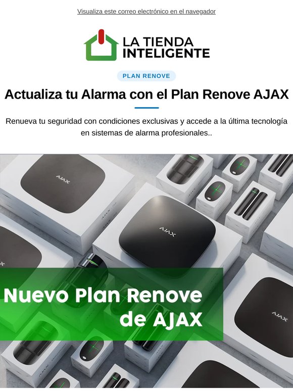 Renueva tu alarma con el Plan Renove AJAX 2026