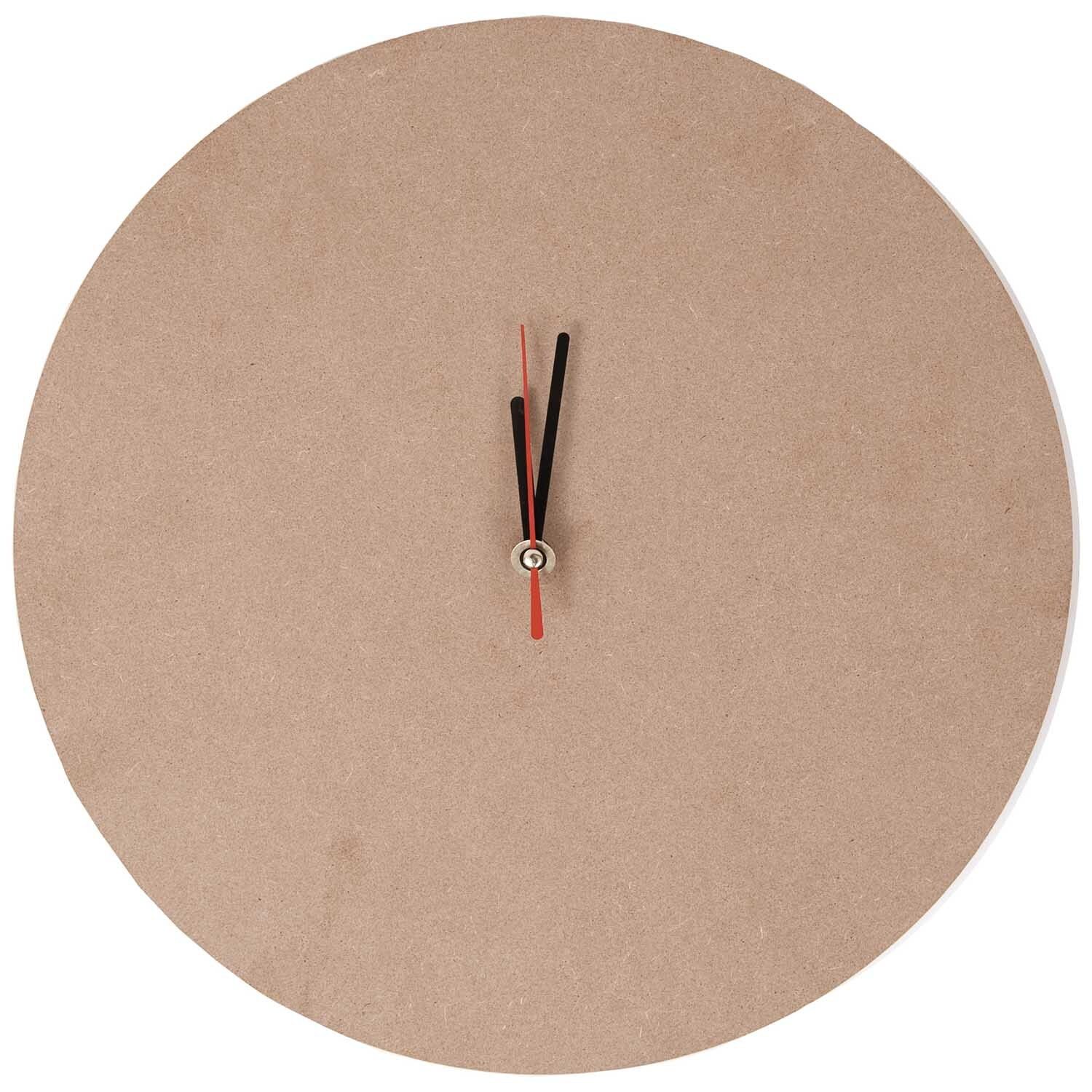 MDF Uhr mit Uhrwerk