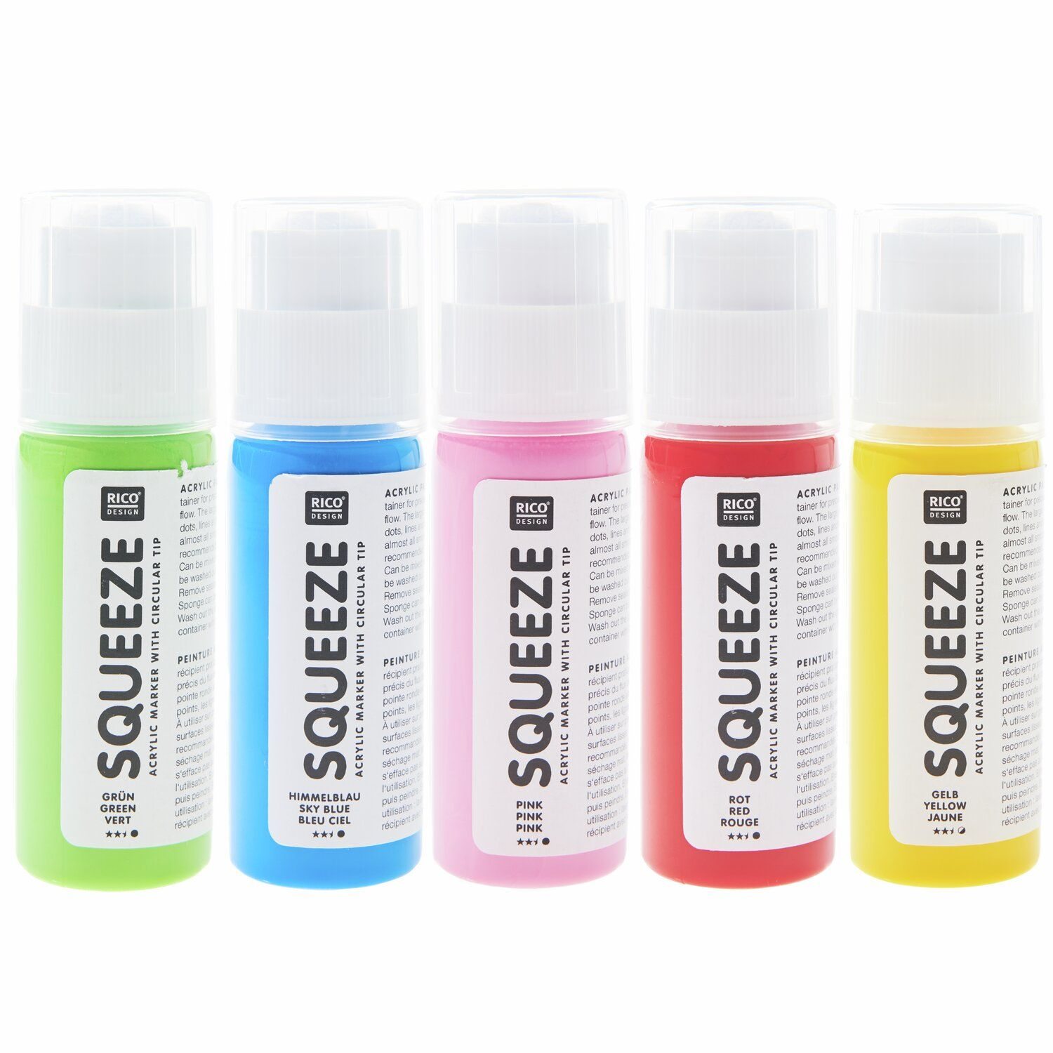 Squeeze Acrylic Marker Set Basic