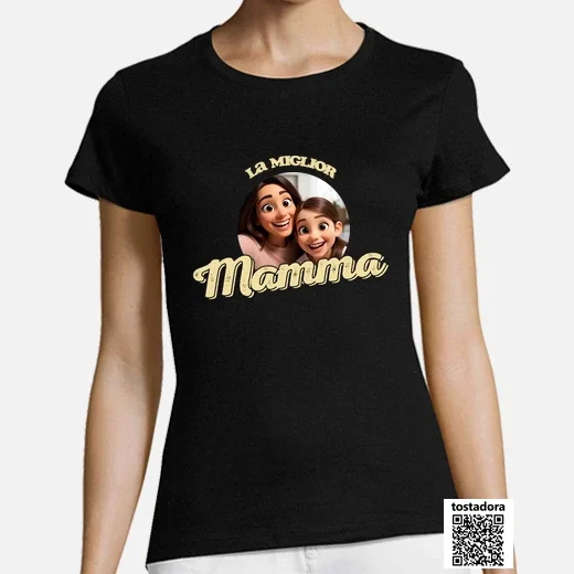 Maglietta effetto 3d la miglior mamma 