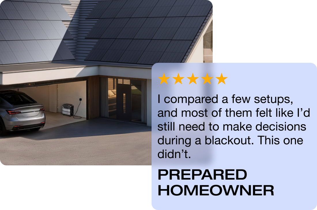 I compared a few setups, and most of them felt like I’d still need to make decisions during a blackout. This one didn’t. PREPARED HOMEOWNER"