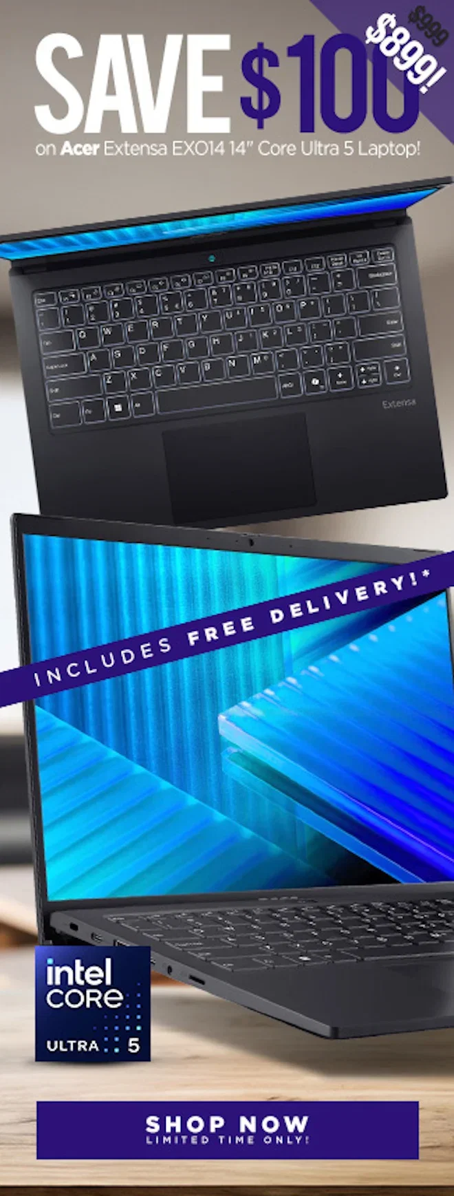 SAVE Acer Extensa EXO14 14inch Ultra 5 Laptop