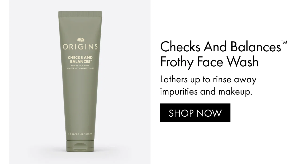 Checks and Balances™ Frothy Face Wash | Lathers up to rinse away impurities and makeup. | SHOP NOW