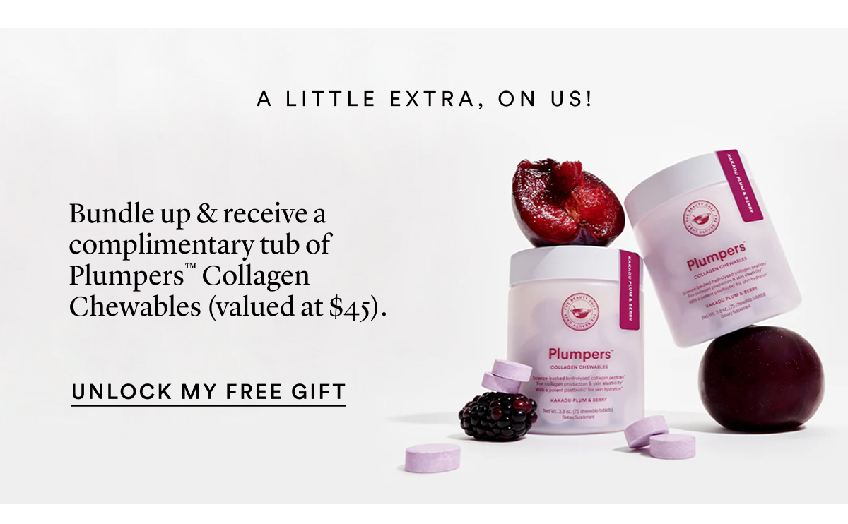 The Beauty Chef: A Free Gift Is Waiting For You... Shop Now & Score A FREE Tub Of Plumpers™ Collagen  Chewables in Kakadu Plum & Berry (v. at $45).