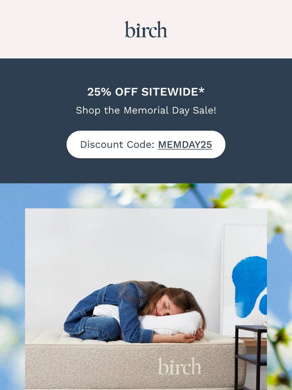 Your best sleep is 25% off!